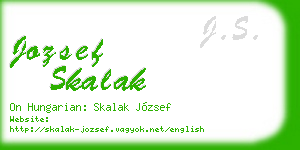 jozsef skalak business card